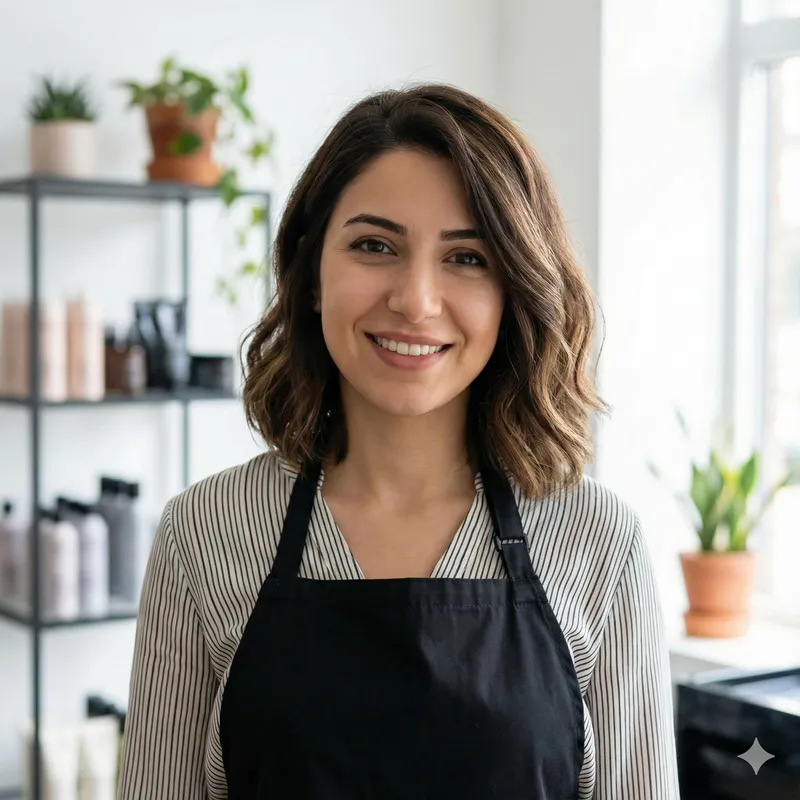 Saç tasarım uzmanı İrem